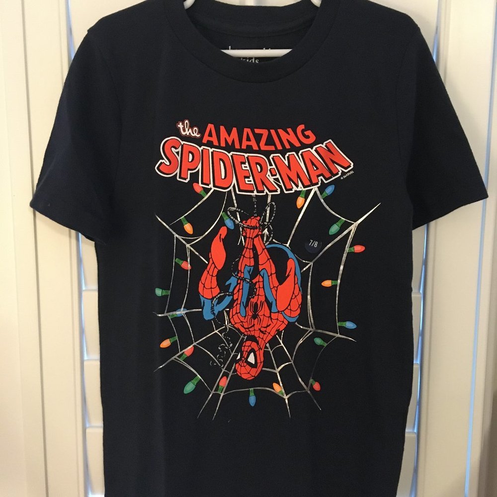 Boy's Festive Spiderman Tee Shirt